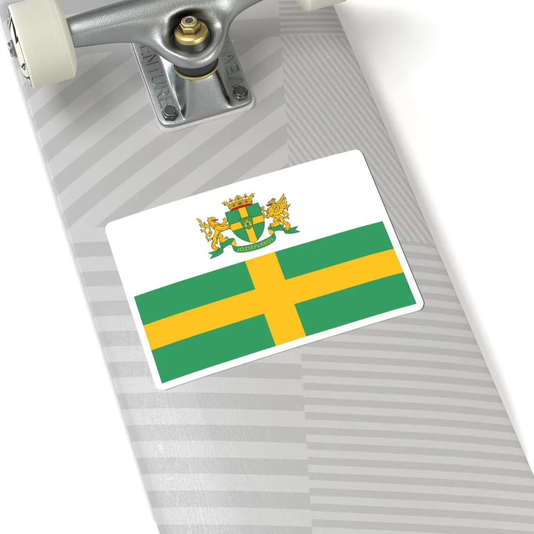 Blason-drapeau jozsefvaros (Hungary) STICKER Vinyl Kiss-Cut Decal - The Sticker Space