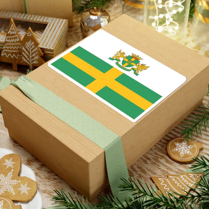 Blason-drapeau jozsefvaros (Hungary) STICKER Vinyl Kiss-Cut Decal - The Sticker Space