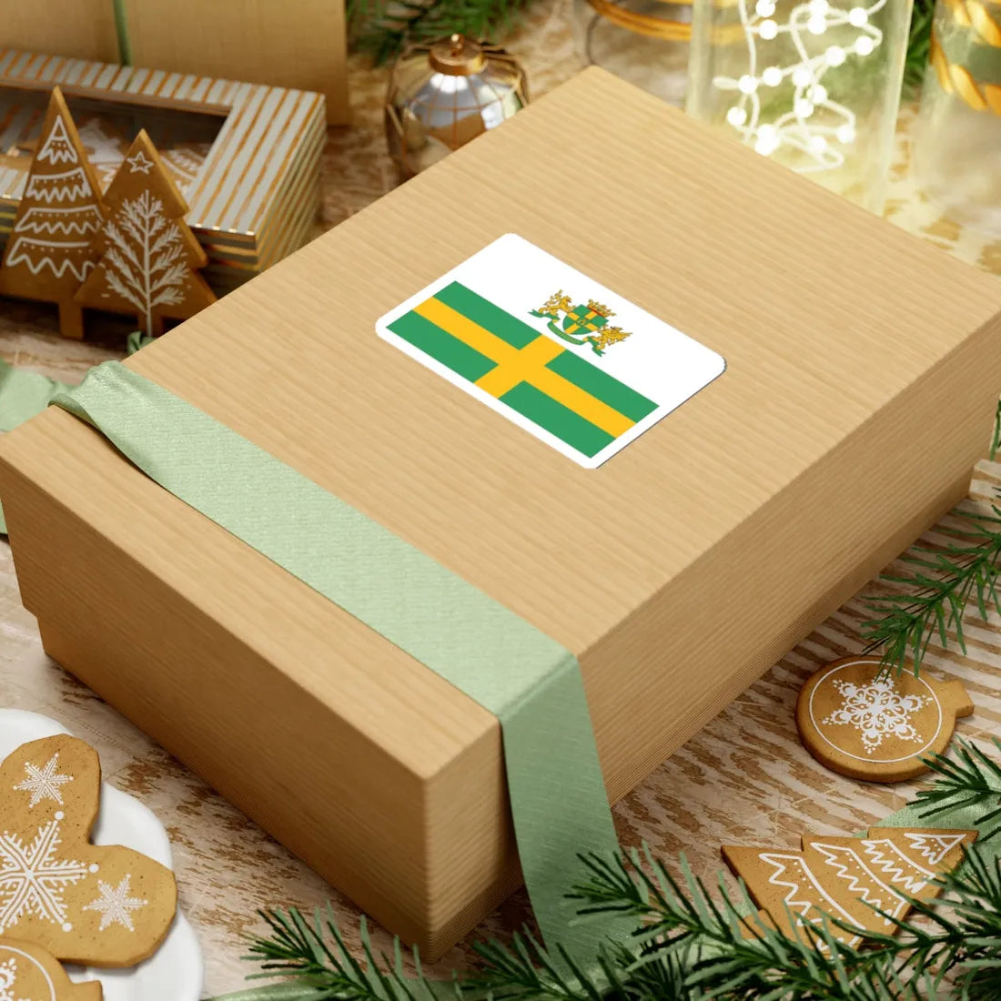 Blason-drapeau jozsefvaros (Hungary) STICKER Vinyl Kiss-Cut Decal - The Sticker Space