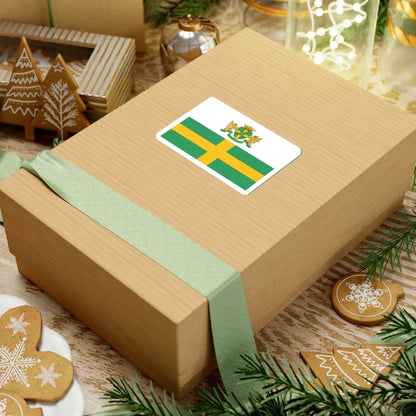 Blason-drapeau jozsefvaros (Hungary) STICKER Vinyl Kiss-Cut Decal - The Sticker Space