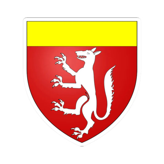 Blason du clan McQuillan (Ireland) (Coat of Arms) STICKER Vinyl Kiss-Cut Decal 2 Inch White - The Sticker Space