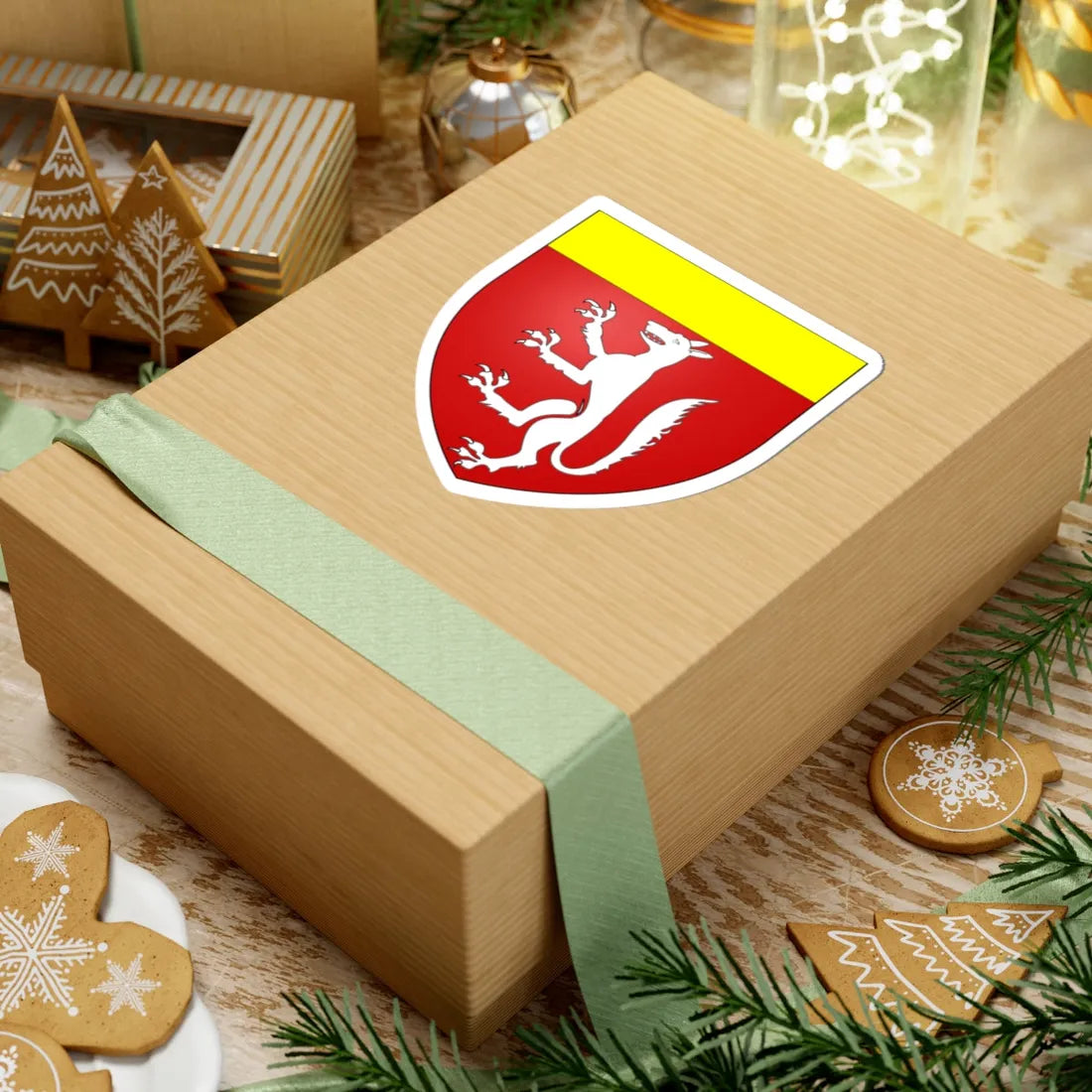 Blason du clan McQuillan (Ireland) (Coat of Arms) STICKER Vinyl Kiss-Cut Decal - The Sticker Space