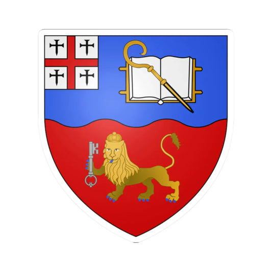 Blason du Diocèse anglican de Québec (Canada) (Coat of Arms) STICKER Vinyl Kiss-Cut Decal 2 Inch White - The Sticker Space