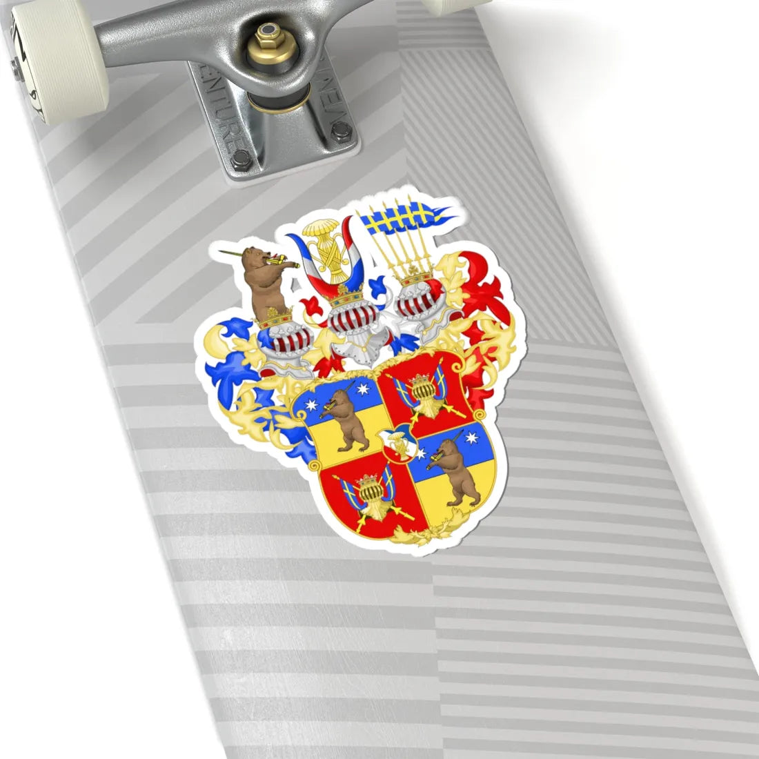 Blason du Duc Jean Vasa avant-1560 (Finland) (Coat of Arms) STICKER Vinyl Kiss-Cut Decal - The Sticker Space