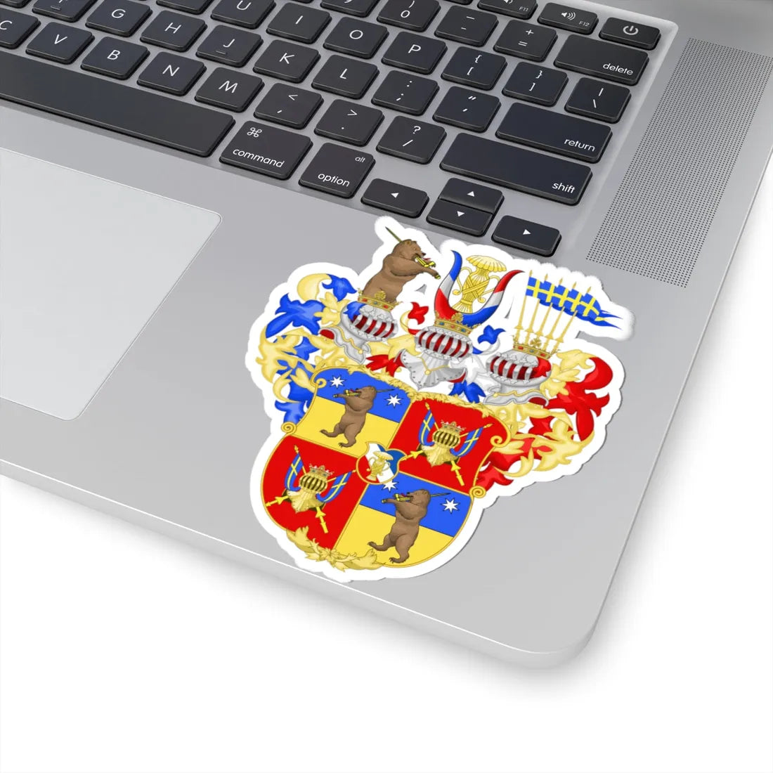 Blason du Duc Jean Vasa avant-1560 (Finland) (Coat of Arms) STICKER Vinyl Kiss-Cut Decal - The Sticker Space