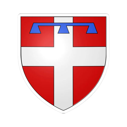 Blason duché it Piémont (Italy) (Coat of Arms) STICKER Vinyl Kiss-Cut Decal 3 Inch White - The Sticker Space