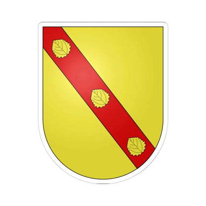 Blason Es Aguerrebehere Cinco Villas (Spain) (Coat of Arms) STICKER Vinyl Kiss-Cut Decal 6 Inch White - The Sticker Space