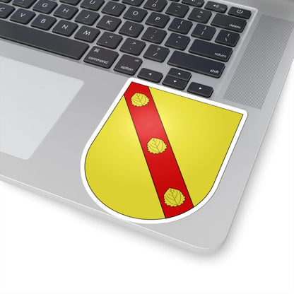 Blason Es Aguerrebehere Cinco Villas (Spain) (Coat of Arms) STICKER Vinyl Kiss-Cut Decal - The Sticker Space