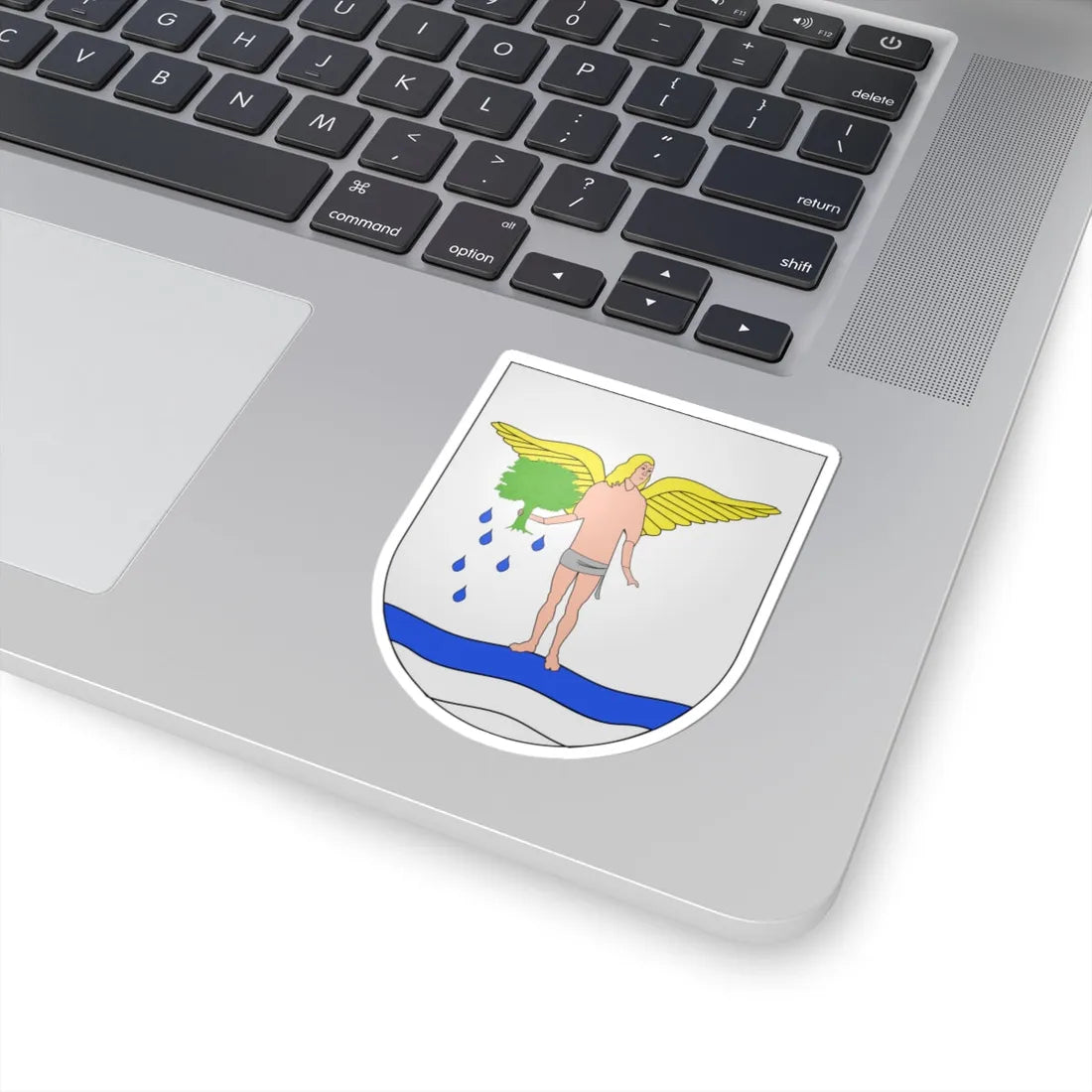 Blason Es famille Abaitua Biscaye (Spain) (Coat of Arms) STICKER Vinyl Kiss-Cut Decal - The Sticker Space