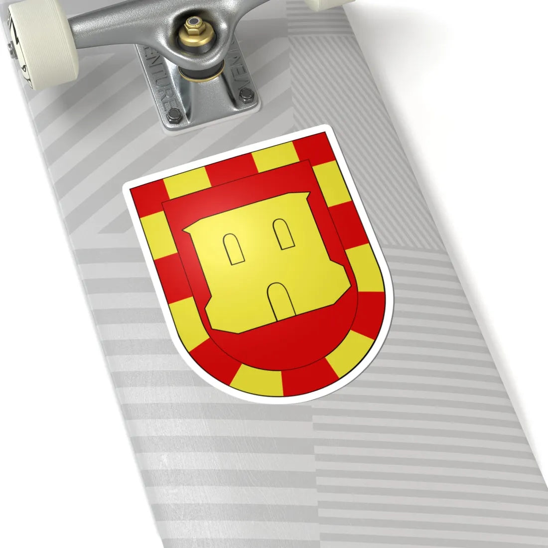 Blason Es famille Abalos 2 Navarre (Spain) (Coat of Arms) STICKER Vinyl Kiss-Cut Decal - The Sticker Space
