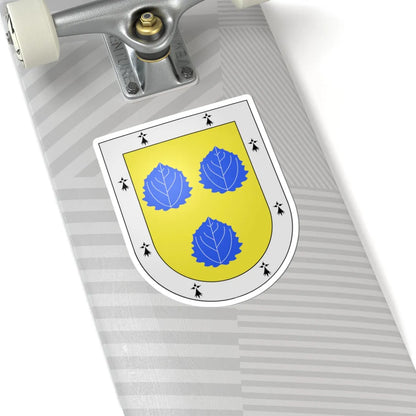 Blason Es famille Abasolo Biscaye (Spain) (Coat of Arms) STICKER Vinyl Kiss-Cut Decal - The Sticker Space