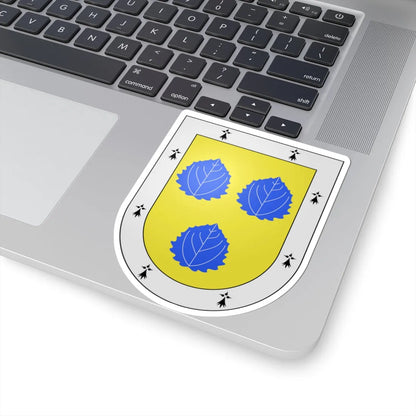 Blason Es famille Abasolo Biscaye (Spain) (Coat of Arms) STICKER Vinyl Kiss-Cut Decal - The Sticker Space