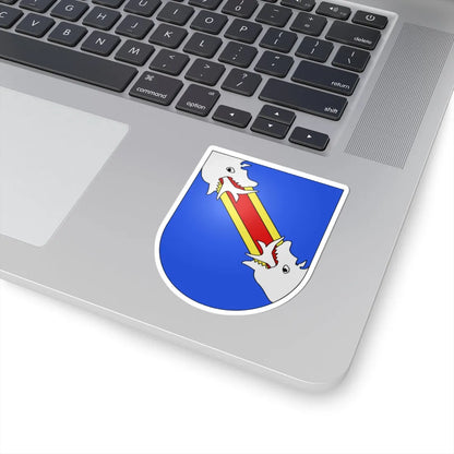 Blason Es famille Abaunza Biscaye (Spain) (Coat of Arms) STICKER Vinyl Kiss-Cut Decal - The Sticker Space