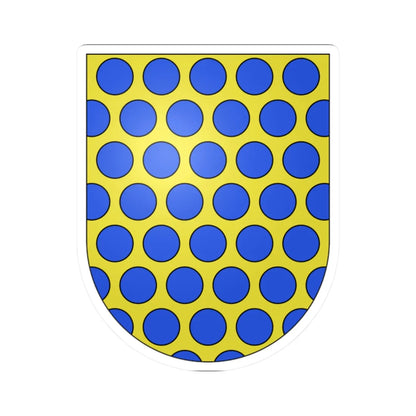 Blason Es famille Abendano Biscaye (Spain) (Coat of Arms) STICKER Vinyl Kiss-Cut Decal 2 Inch White - The Sticker Space