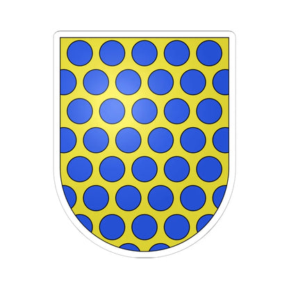 Blason Es famille Abendano Biscaye (Spain) (Coat of Arms) STICKER Vinyl Kiss-Cut Decal 6 Inch White - The Sticker Space