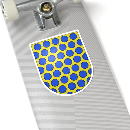 Blason Es famille Abendano Biscaye (Spain) (Coat of Arms) STICKER Vinyl Kiss-Cut Decal - The Sticker Space
