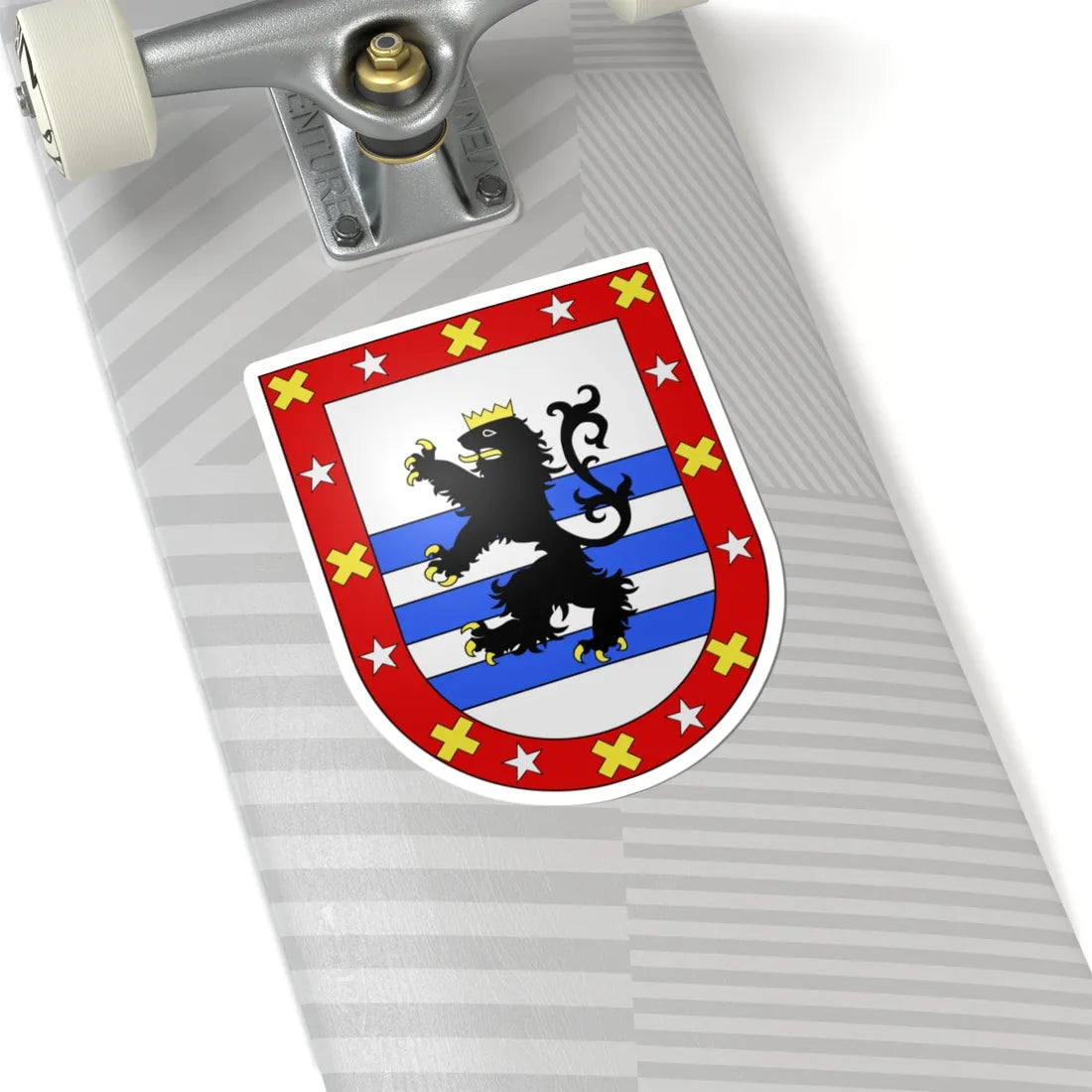 Blason Es famille Abrisketa Biscaye (Spain) (Coat of Arms) STICKER Vinyl Kiss-Cut Decal - The Sticker Space