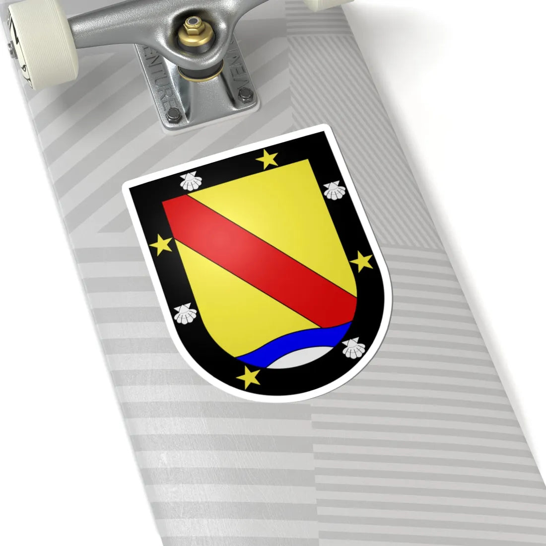 Blason Es famille Adriano Guipuscoa (Spain) (Coat of Arms) STICKER Vinyl Kiss-Cut Decal - The Sticker Space