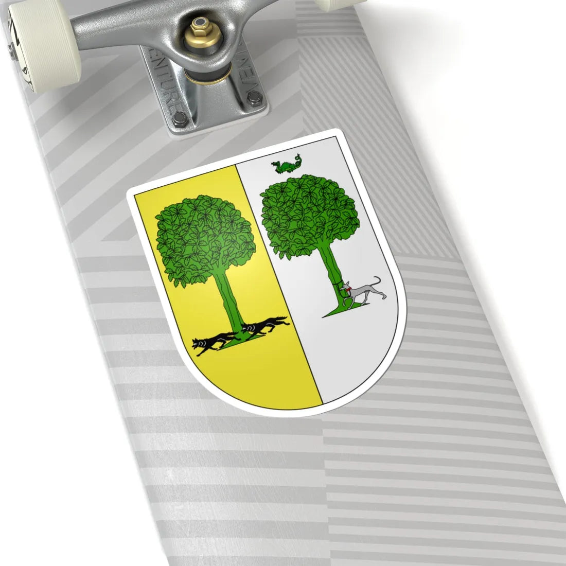 Blason Es famille Aedo Biscaye (Spain) (Coat of Arms) STICKER Vinyl Kiss-Cut Decal - The Sticker Space