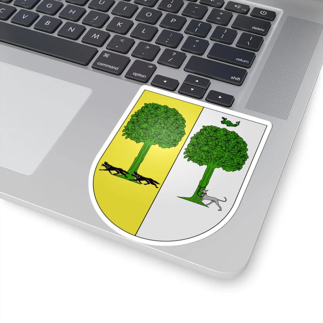Blason Es famille Aedo Biscaye (Spain) (Coat of Arms) STICKER Vinyl Kiss-Cut Decal - The Sticker Space