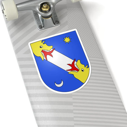 Blason Es famille Aeza Biscaye (Spain) (Coat of Arms) STICKER Vinyl Kiss-Cut Decal - The Sticker Space