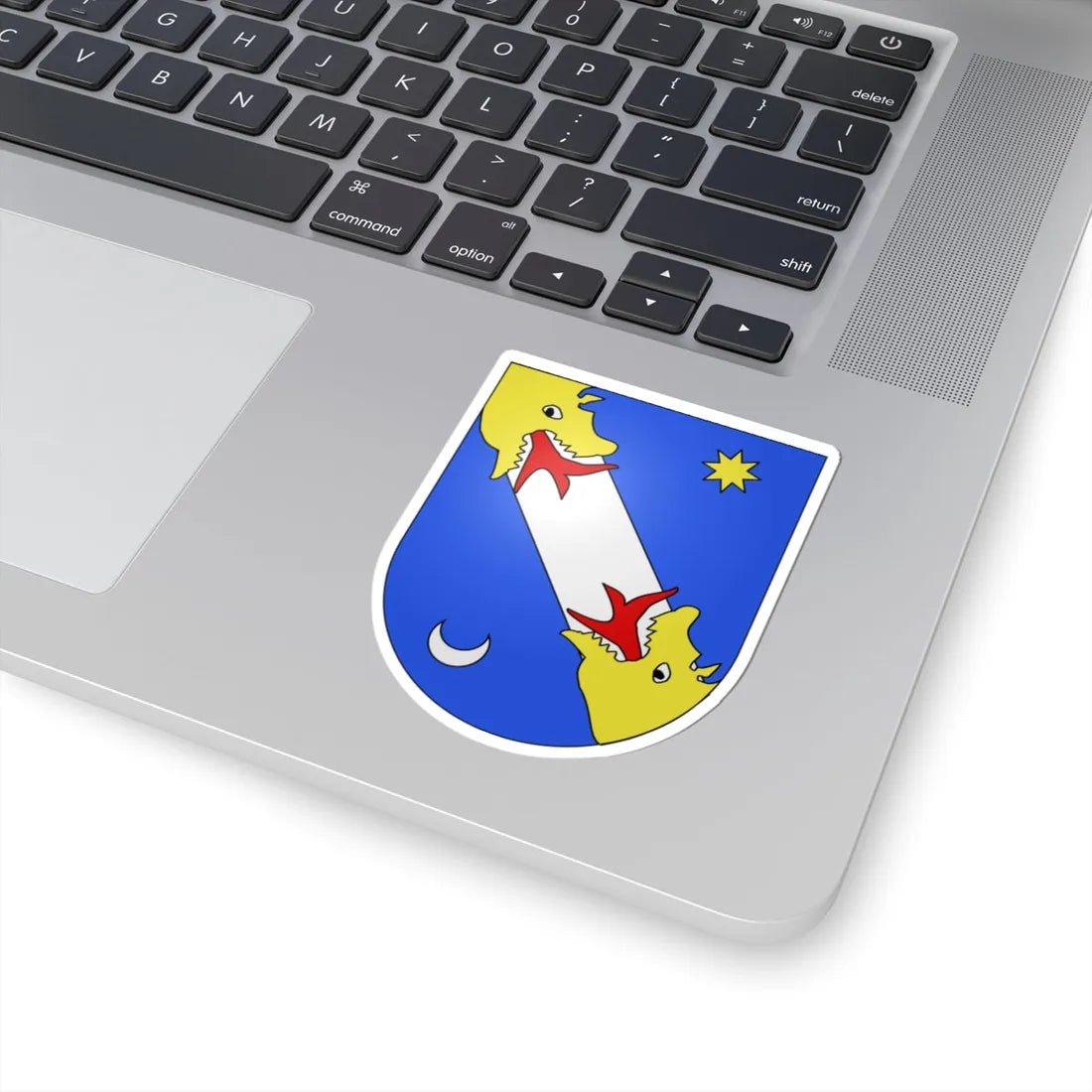Blason Es famille Aeza Biscaye (Spain) (Coat of Arms) STICKER Vinyl Kiss-Cut Decal - The Sticker Space