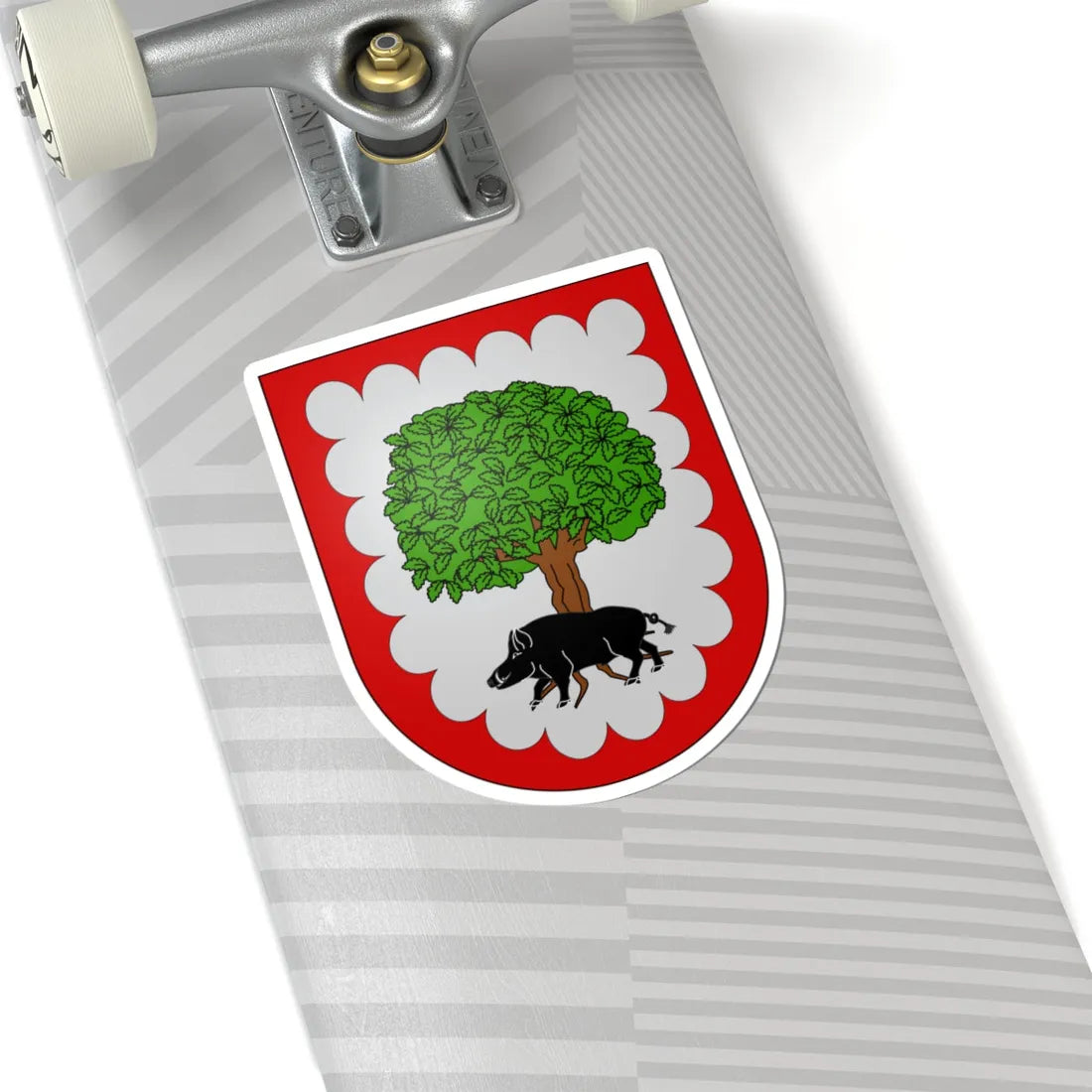 Blason Es famille Aezcoa vallée dAezcoa (Spain) (Coat of Arms) STICKER Vinyl Kiss-Cut Decal - The Sticker Space