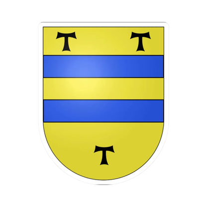 Blason Es famille Agos Navarre (Spain) (Coat of Arms) STICKER Vinyl Kiss-Cut Decal 2 Inch White - The Sticker Space