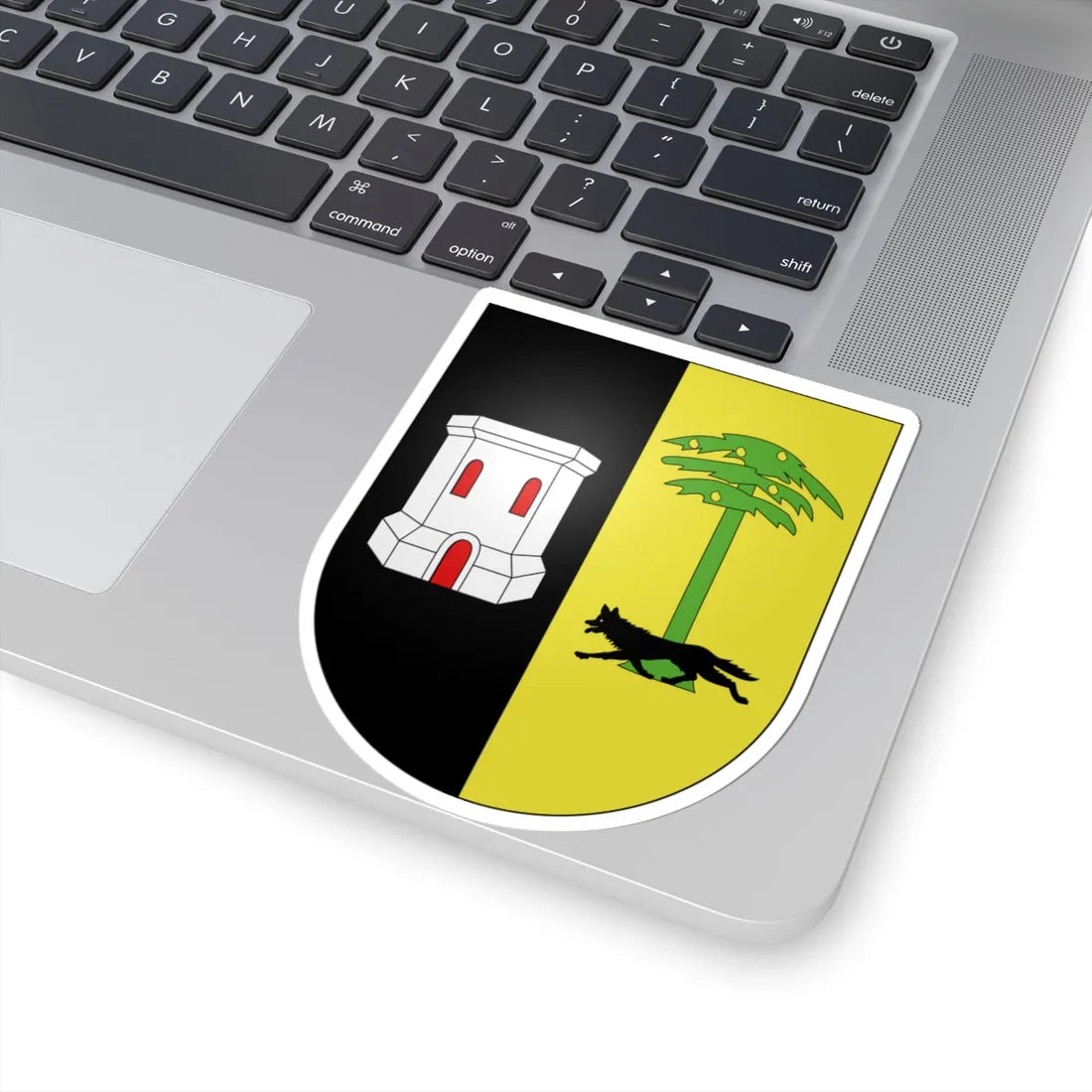 Blason Es famille Aguiñaga Eibar (Spain) (Coat of Arms) STICKER Vinyl Kiss-Cut Decal - The Sticker Space