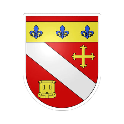 Blason Es famille Aizarnatea Guipuscoa (Spain) (Coat of Arms) STICKER Vinyl Kiss-Cut Decal 6 Inch White - The Sticker Space