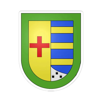 Blason Es famille Aizea Navarre (Spain) (Coat of Arms) STICKER Vinyl Kiss-Cut Decal 6 Inch White - The Sticker Space