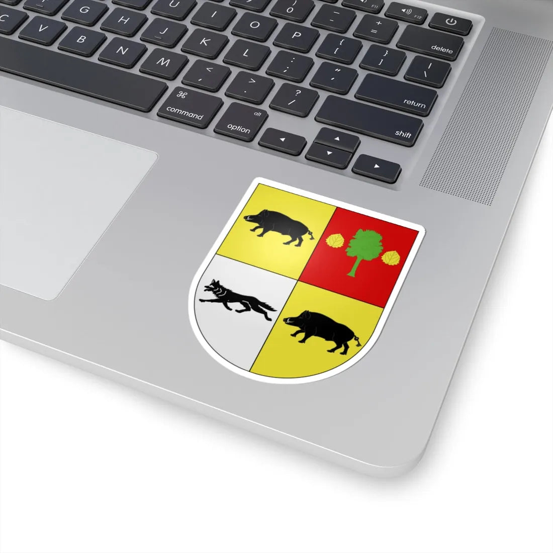 Blason Es famille Akutain Irun (Spain) (Coat of Arms) STICKER Vinyl Kiss-Cut Decal - The Sticker Space