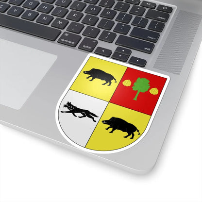 Blason Es famille Akutain Irun (Spain) (Coat of Arms) STICKER Vinyl Kiss-Cut Decal - The Sticker Space