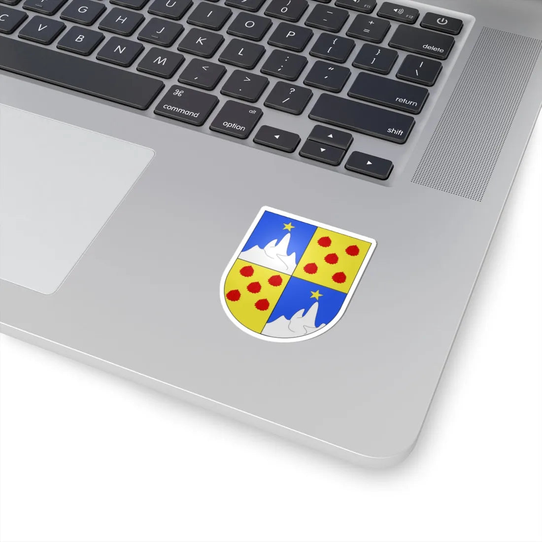 Blason Es famille Akuza Biscaye (Spain) (Coat of Arms) STICKER Vinyl Kiss-Cut Decal - The Sticker Space