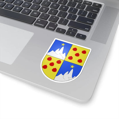 Blason Es famille Akuza Biscaye (Spain) (Coat of Arms) STICKER Vinyl Kiss-Cut Decal - The Sticker Space