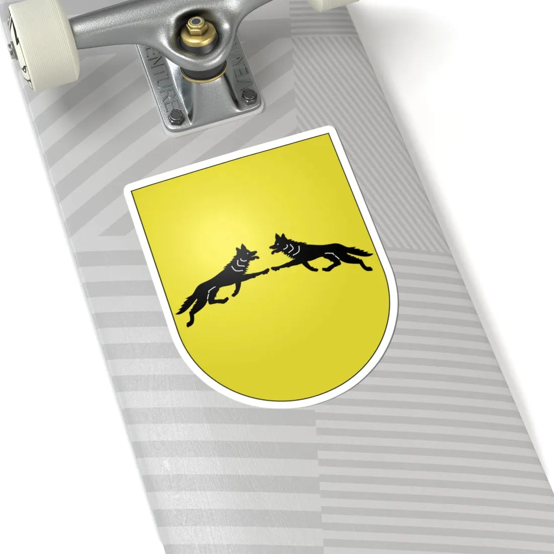 Blason Es famille Albistrig Navarre (Spain) (Coat of Arms) STICKER Vinyl Kiss-Cut Decal - The Sticker Space