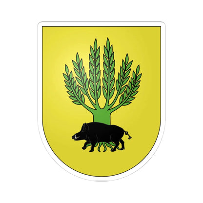Blason Es famille Alcayada Irun (Spain) (Coat of Arms) STICKER Vinyl Kiss-Cut Decal 4 Inch White - The Sticker Space