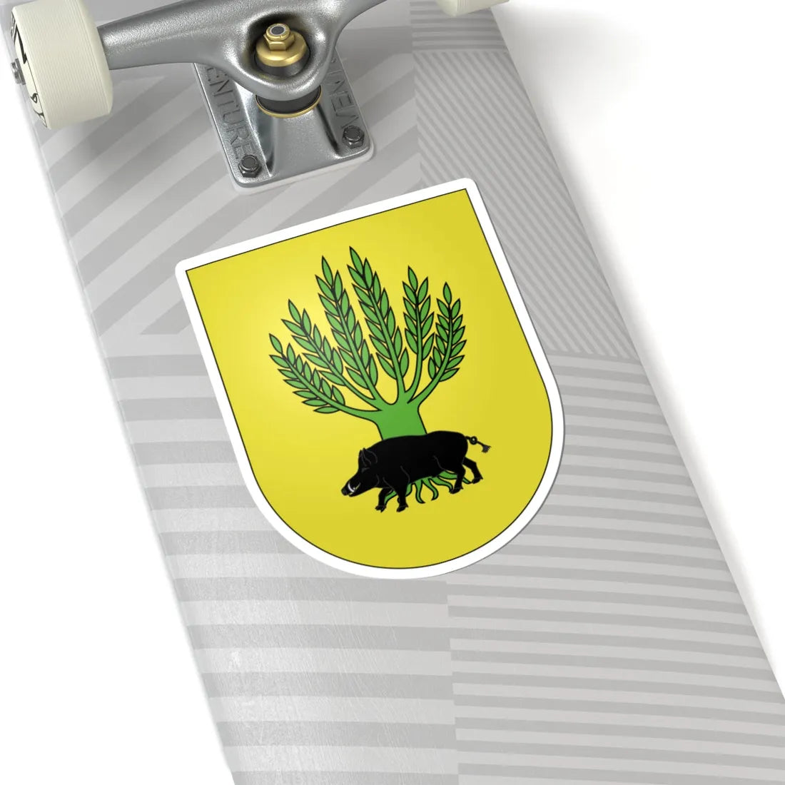 Blason Es famille Alcayada Irun (Spain) (Coat of Arms) STICKER Vinyl Kiss-Cut Decal - The Sticker Space