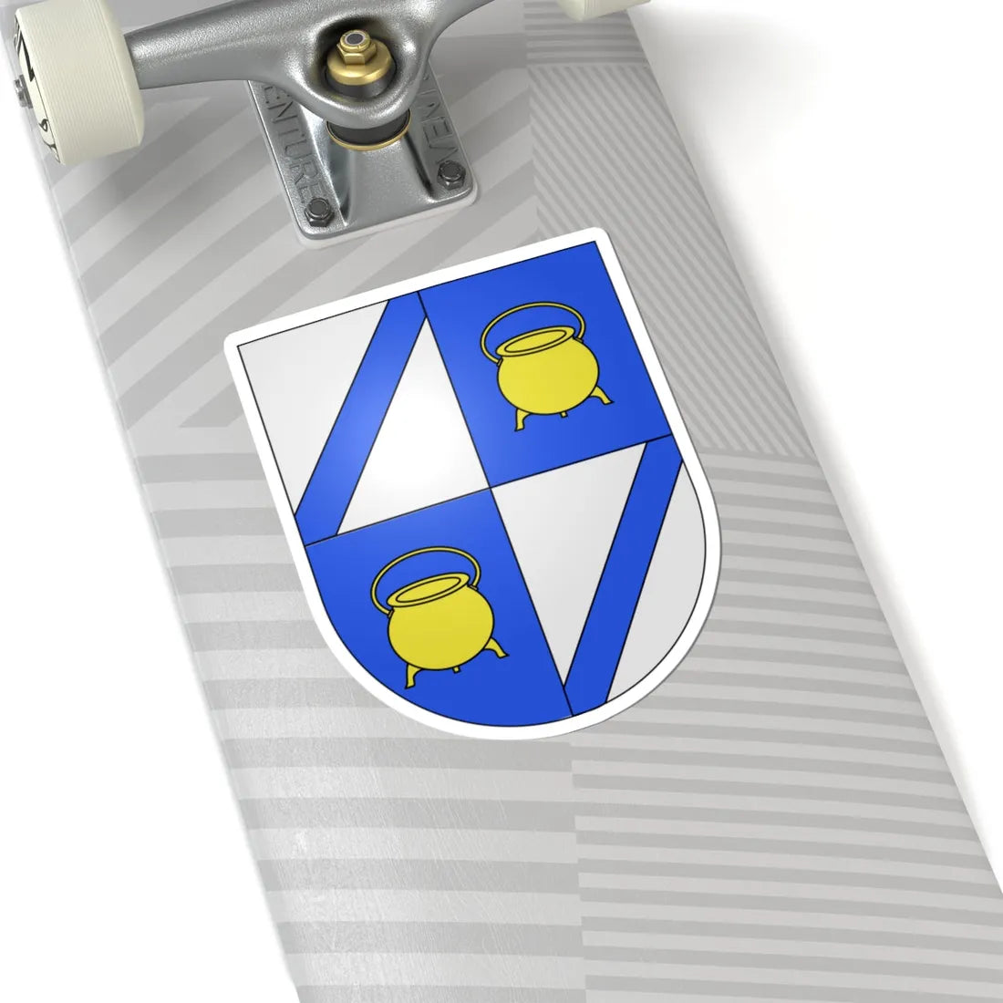 Blason Es famille Alcibar maison dOñate (Spain) (Coat of Arms) STICKER Vinyl Kiss-Cut Decal - The Sticker Space