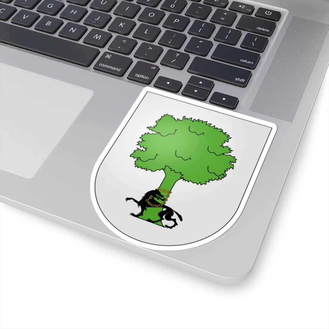Blason Es famille Alcine Basse-Navarre (Spain) (Coat of Arms) STICKER Vinyl Kiss-Cut Decal - The Sticker Space