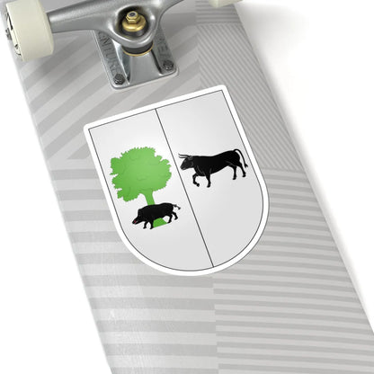 Blason Es famille Amazada Cinco Villas (Spain) (Coat of Arms) STICKER Vinyl Kiss-Cut Decal - The Sticker Space