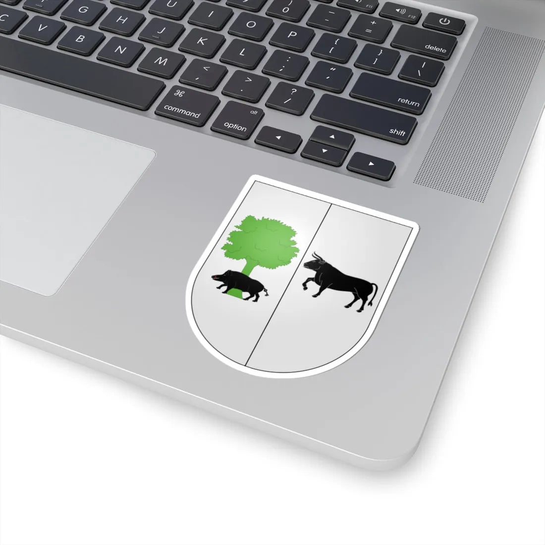 Blason Es famille Amazada Cinco Villas (Spain) (Coat of Arms) STICKER Vinyl Kiss-Cut Decal - The Sticker Space