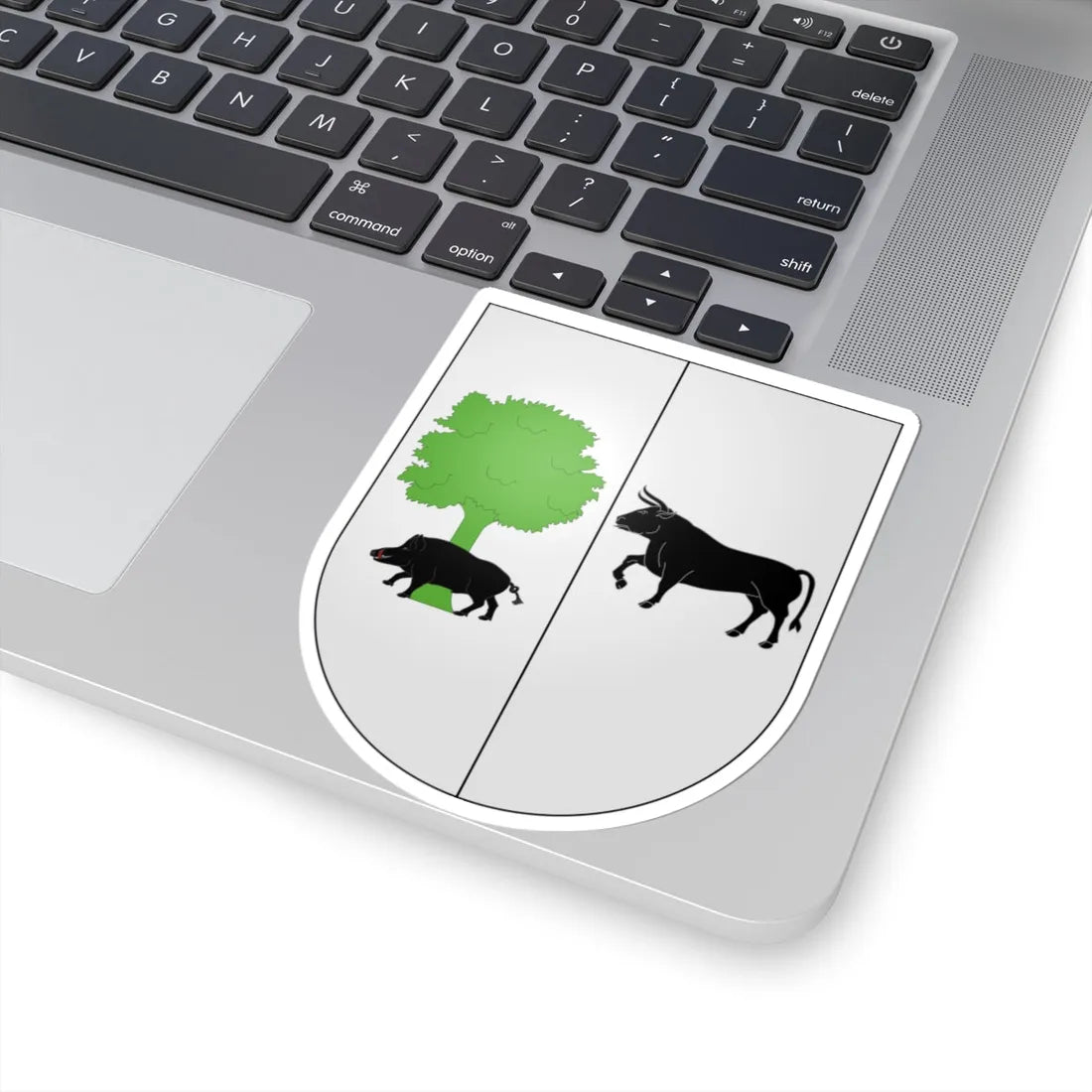 Blason Es famille Amazada Cinco Villas (Spain) (Coat of Arms) STICKER Vinyl Kiss-Cut Decal - The Sticker Space