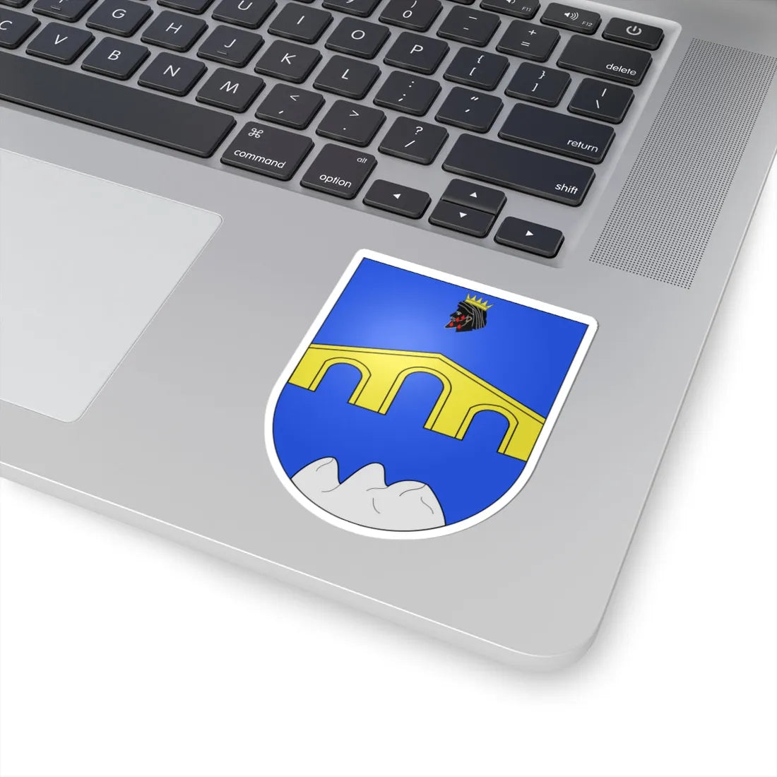 Blason Es famille Anaut Roncal (Spain) (Coat of Arms) STICKER Vinyl Kiss-Cut Decal - The Sticker Space
