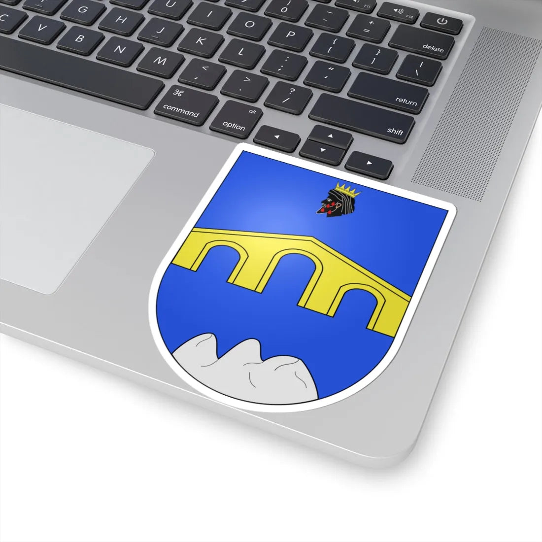 Blason Es famille Anaut Roncal (Spain) (Coat of Arms) STICKER Vinyl Kiss-Cut Decal - The Sticker Space
