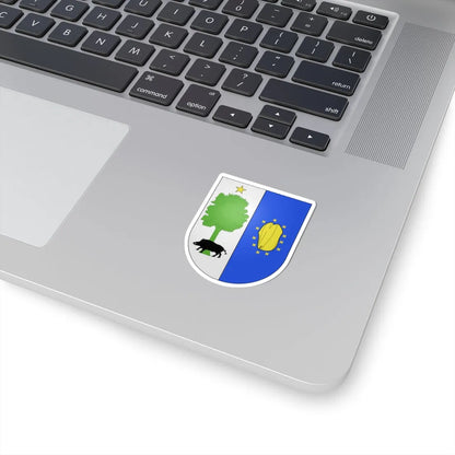 Blason Es famille Angelo vallée de Santesteban (Spain) (Coat of Arms) STICKER Vinyl Kiss-Cut Decal - The Sticker Space
