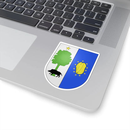 Blason Es famille Angelo vallée de Santesteban (Spain) (Coat of Arms) STICKER Vinyl Kiss-Cut Decal - The Sticker Space
