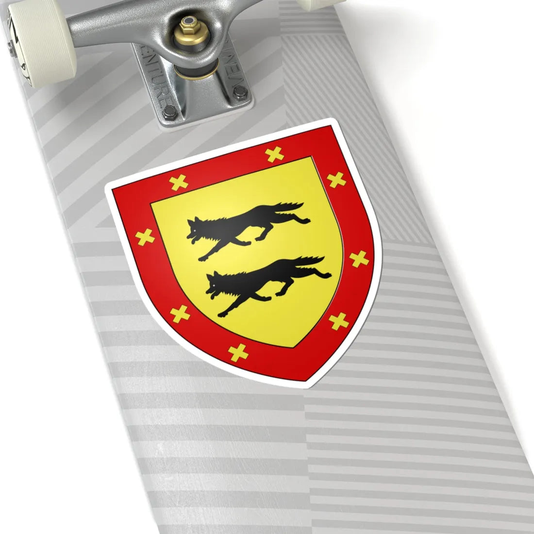 Blason Es famille Apat Basse-Navarre (Spain) (Coat of Arms) STICKER Vinyl Kiss-Cut Decal - The Sticker Space