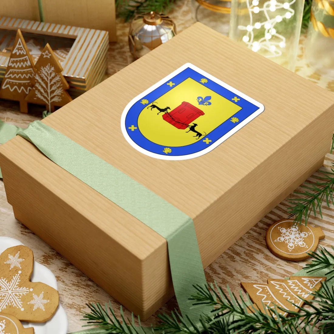 Blason Es famille Aragorry-d-Iranda Guipuscoa (Spain) (Coat of Arms) STICKER Vinyl Kiss-Cut Decal - The Sticker Space