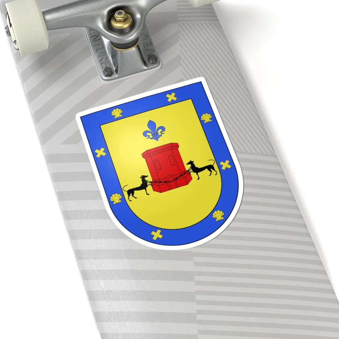 Blason Es famille Aragorry-d-Iranda Guipuscoa (Spain) (Coat of Arms) STICKER Vinyl Kiss-Cut Decal - The Sticker Space